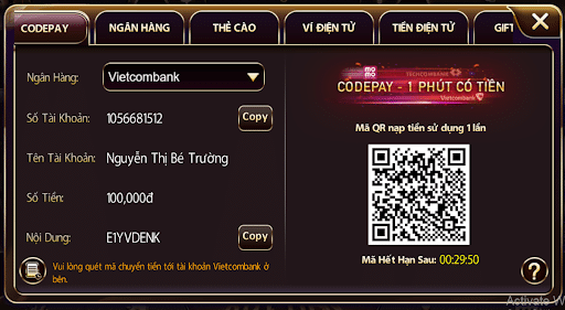 SUNWIN ⭐️ Link SUN.WIN Chính Thức 2026 Mới Nhất 7 Nạp tiền vào ứng dụng sun win bằng app ngân hàng.